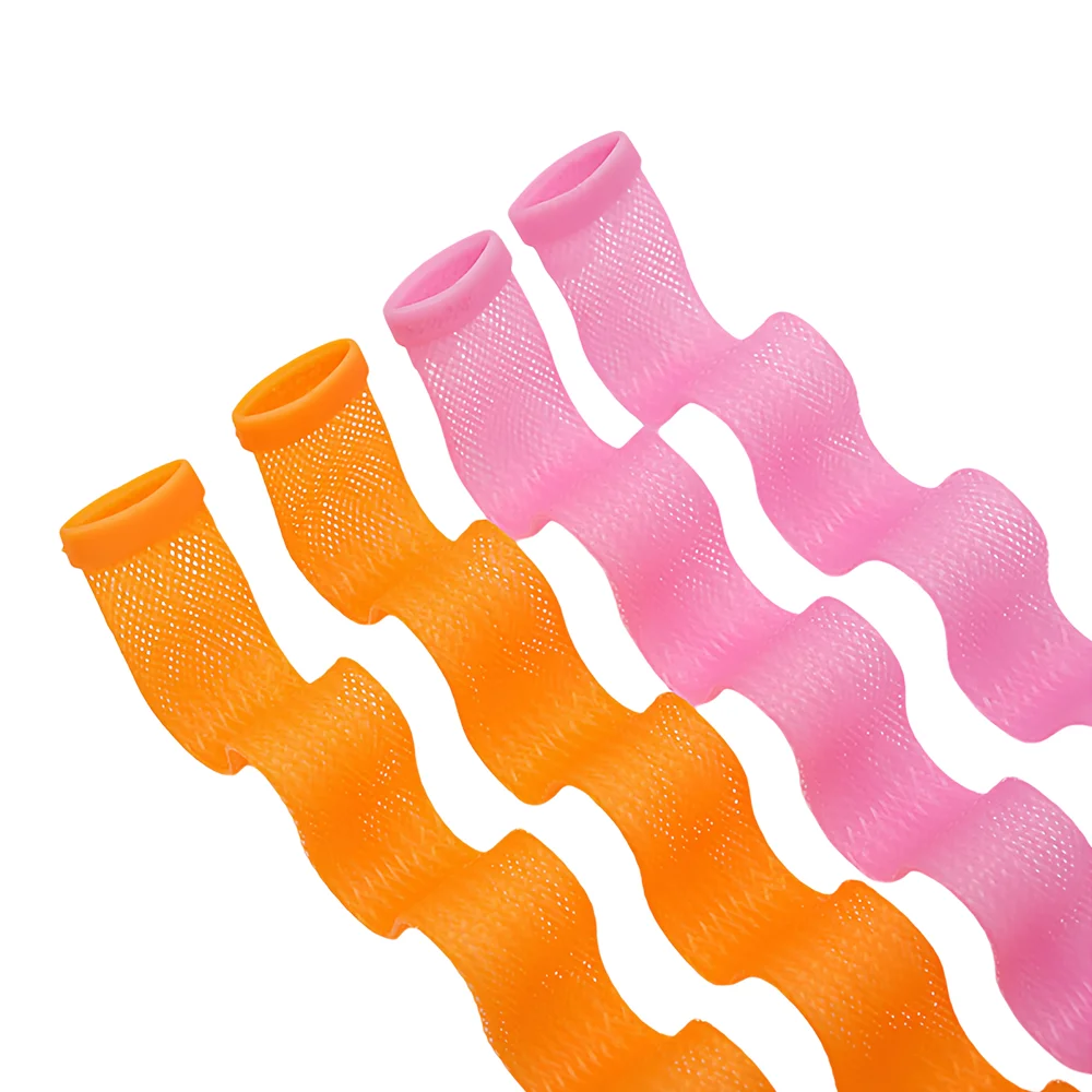 12 قطعة مجموعة ماجيك مموج الشعر بكرات شعر بدون حرارة موجة صانعي تصفيفة الشعر الأسطوانة العصي الشباك أدوات تصفيف الشعر للنساء #4