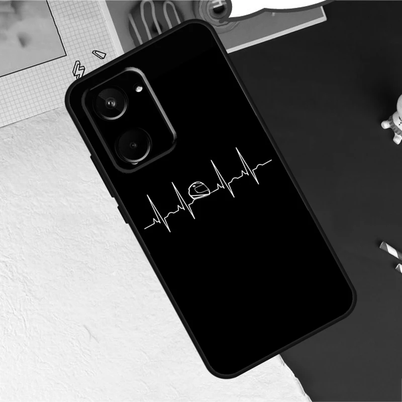 دراجة نارية نبضات القلب ل Realme C75 C71 C55 C53 C67 C61 C33 C63 C51 C65 GT7 15 Pro 10 11 12 13 14 Pro Plus Case #2