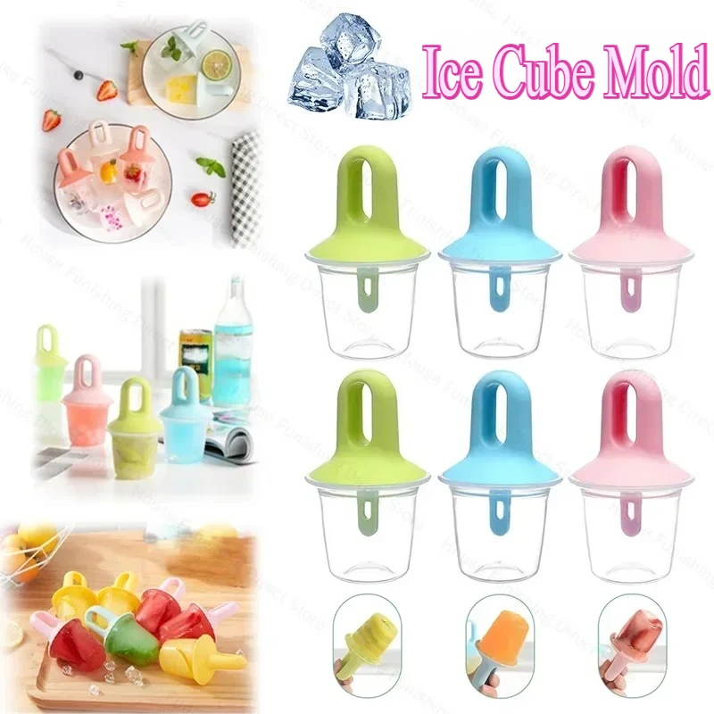 

1-10PCS Mini Popsicle Mold Creative Homemade Fruit Milkshake Ice Cream Mold Homemade DIY Ice Cream Mould Sorbet 2025