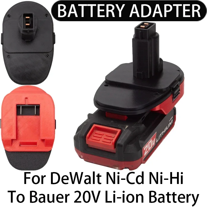 

Battery Adapter/Converter for DeWalt Ni-Cd Ni-Hi tools to Bauer 20V Li-ion Battery Adapter Power Tool Accessories