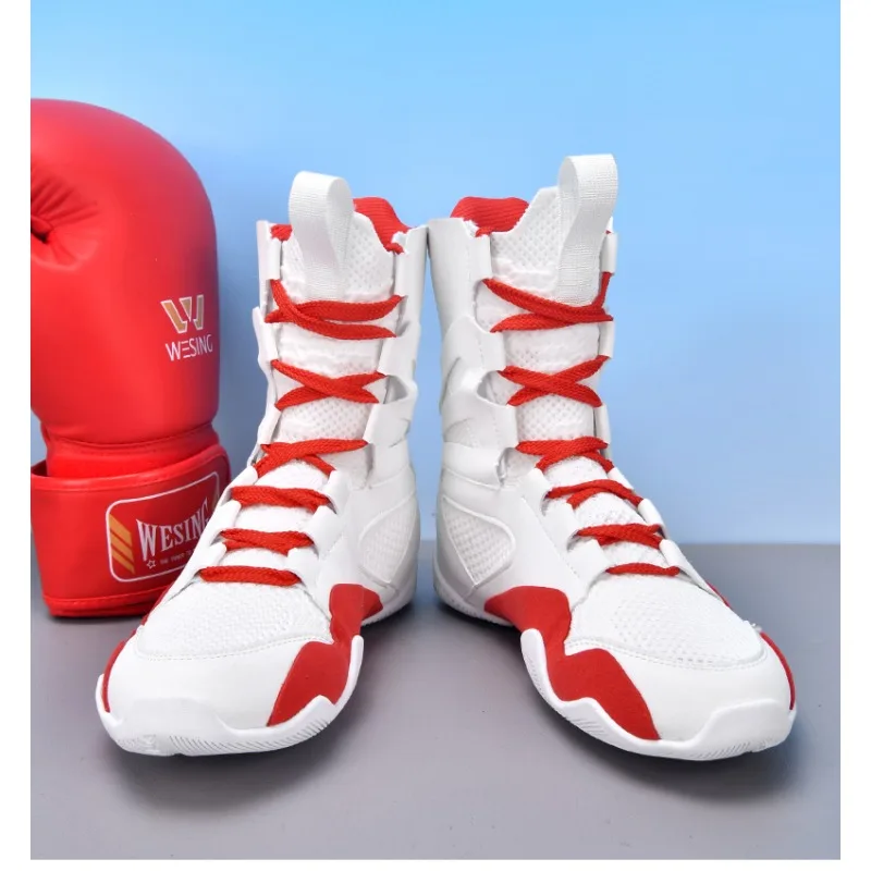 

Original Brand Comfortable Anti Slip Wrestling Shoe Competition Sport Gym Trainer Shoe Top Quality Wearable Boxing Fighting Boot