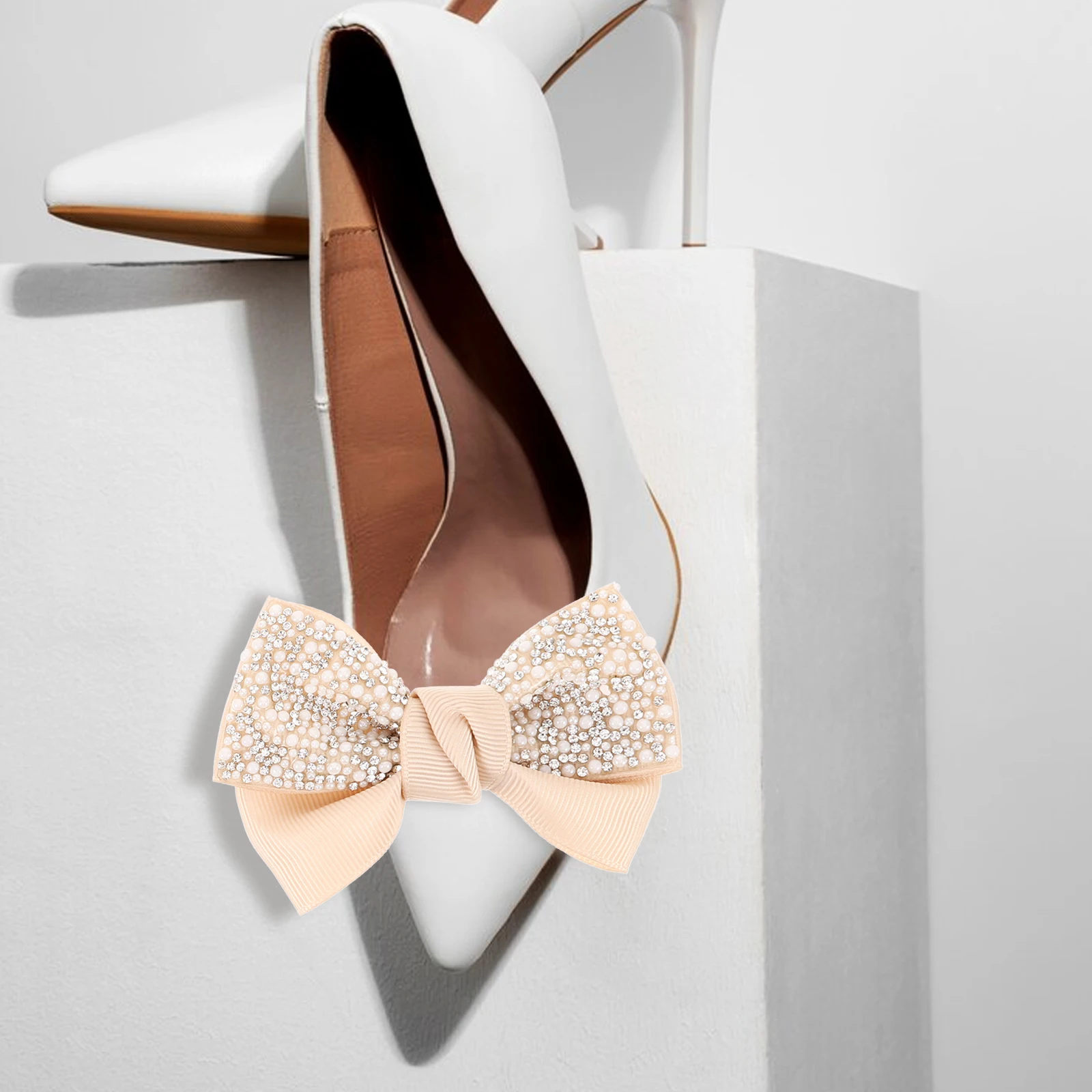

Bowknot Shoe Flowers Rhinestone Decorations Cute Accessories Pumps Embellishments Universal naments Shoe Jewelry