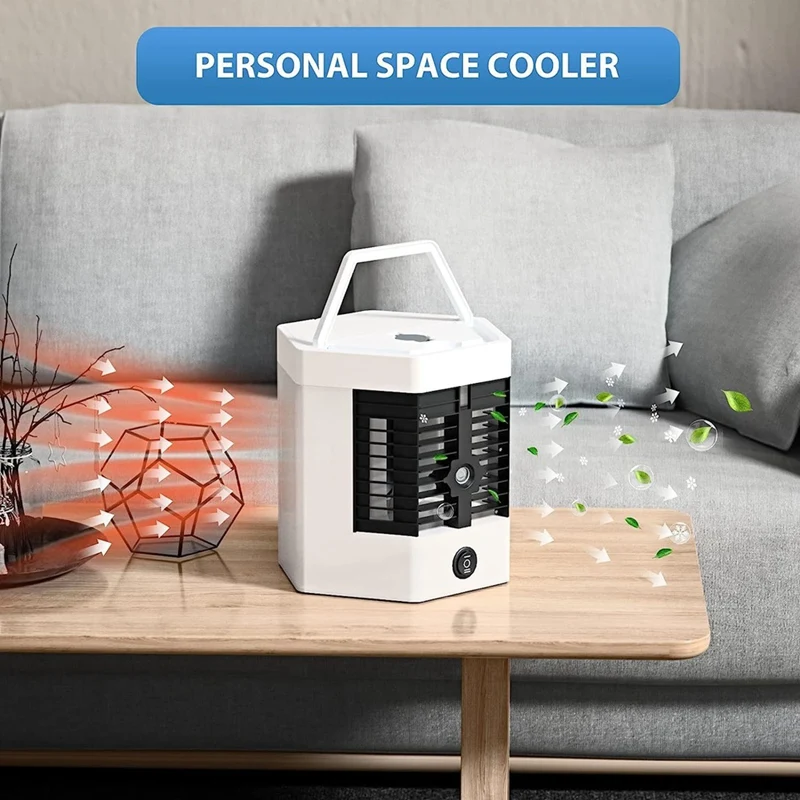 Portable Mini Air Conditioner, Very Suitable For Small Rooms, Quiet Air Cooler, Portable Mini Fan, Humidifier