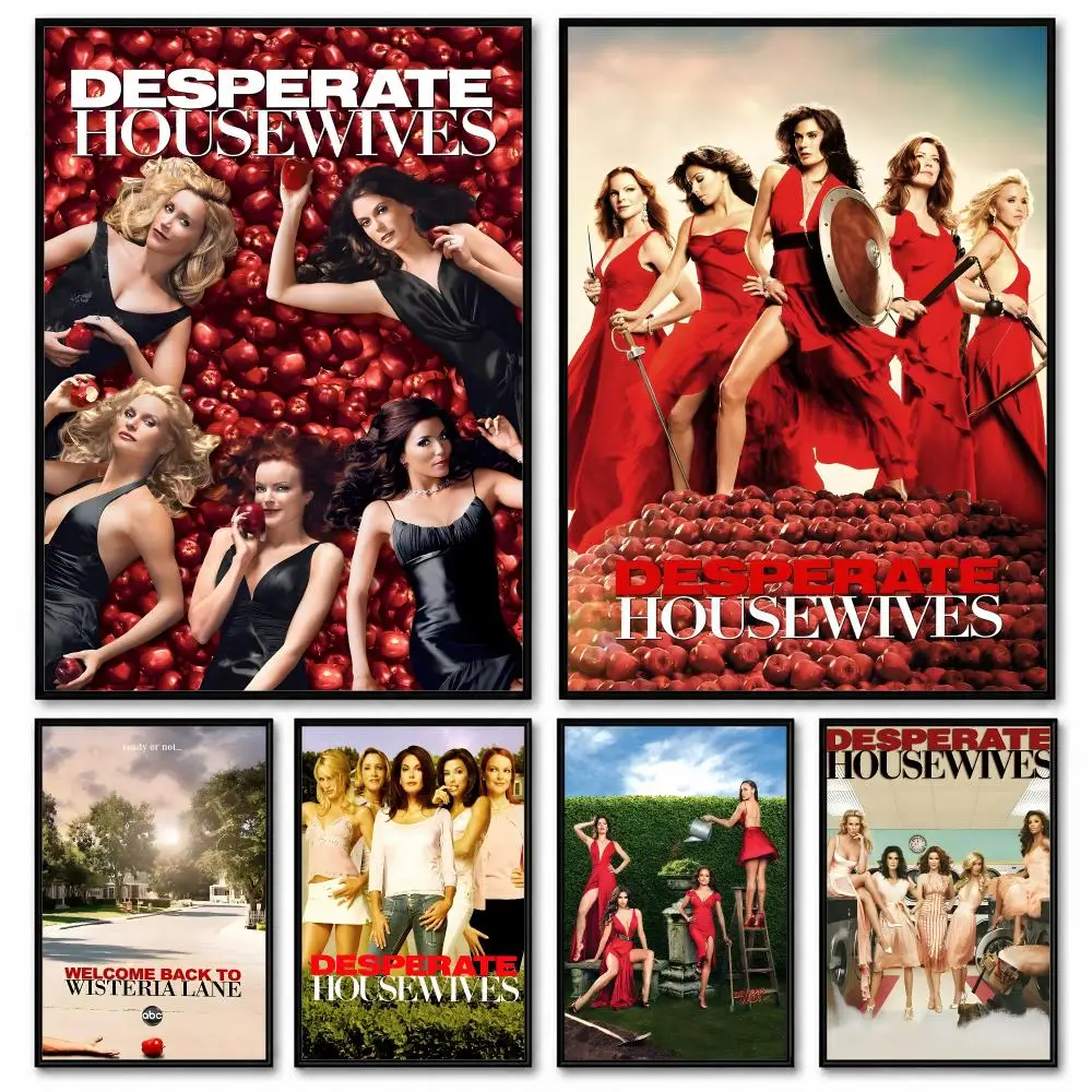 D-desperate Housewive TV movie Poster Room Decor Home Wall Art Printing Waterproof Garage BedRoom Posters Gift