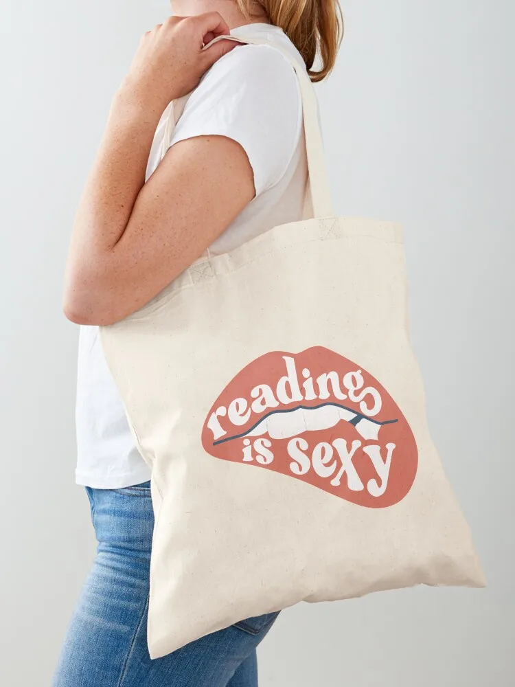 reading is sexy Tote Bag shopping trolley bag custom bags bag for beach tote custom