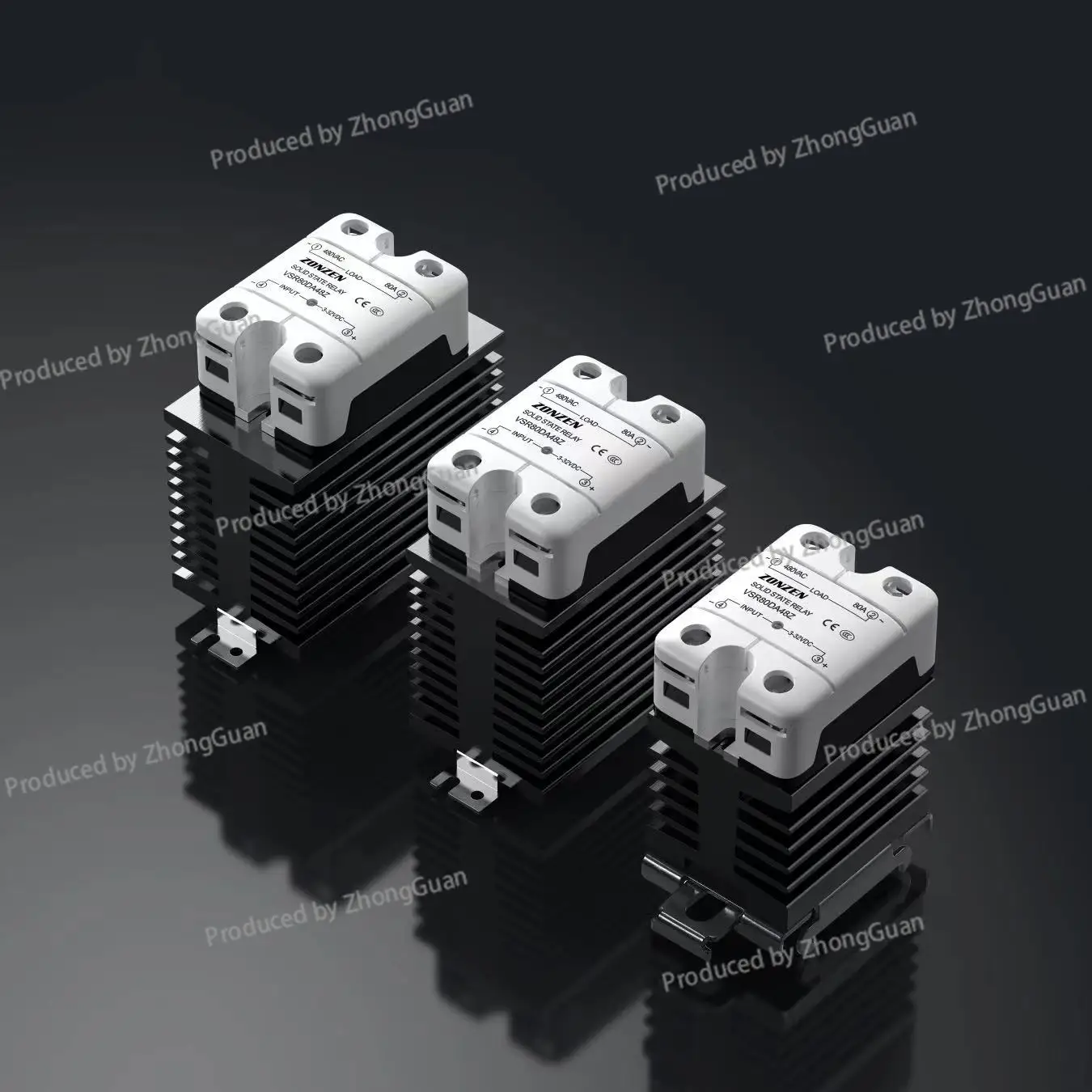 Aluminum Radiator Solid State Relay Special Matching Radiator Black Oxidation High Efficiency High Power