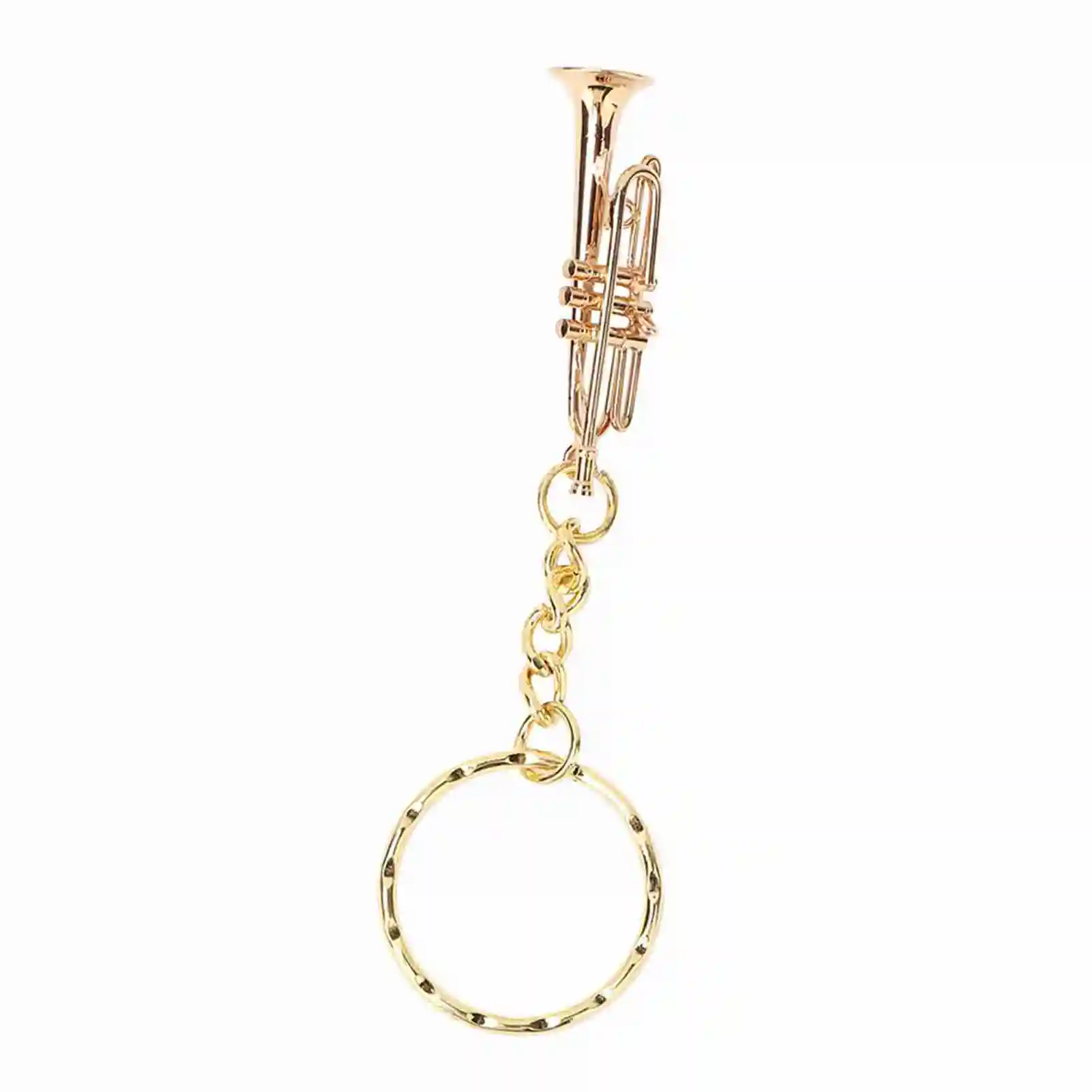 

Fashionable Stylish Musical Instruments Keychain Trumpet Pendant Key Ring Gift Decoration