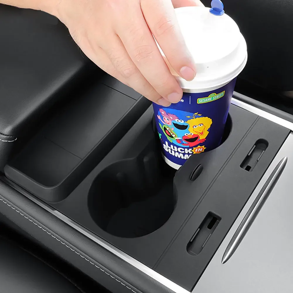 

for Tesla Model 3（2021-2023） Model Y（2020-2024）Cup Holder Insert Center Console Water Cup Limit Clamp Under Armrest Box
