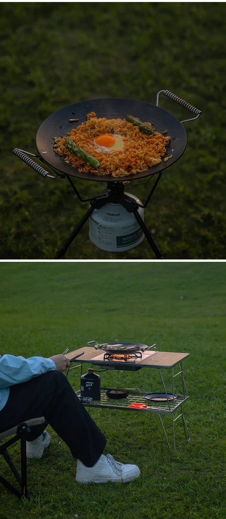 

Three layer steel non stick baking tray, crushed stone small frying pan, kitchen cooking foldable barbecue plate