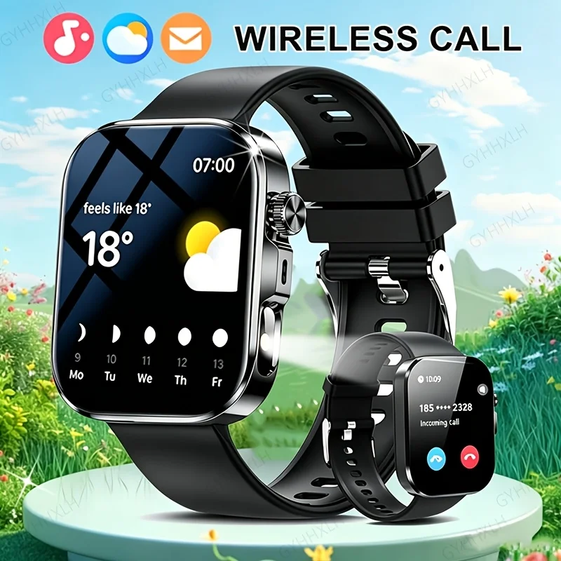 2026 New Model HD Touchscreen Smartwatch, Full Touchscreen Display, Wireless Calling, Call Reminders and Reject Options,