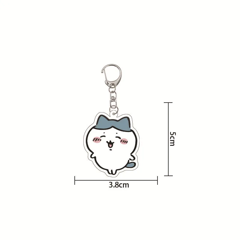 Cute Chiikawa Keychain Accessories Cartoon Hachiware Usagi Anime Character Kawaii Cosplay Acrylic Pendant Gifts for Children