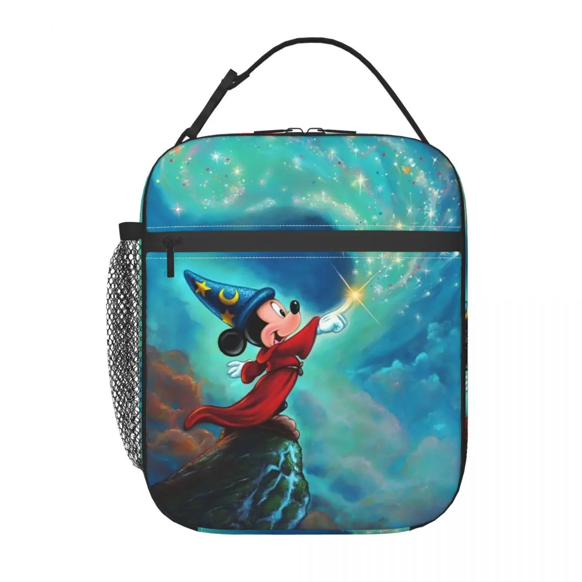 

Custom Mickey Mouse Comic Insulated Lunch Bag for School Office Anime Waterproof Cooler Thermal Bento Box Men