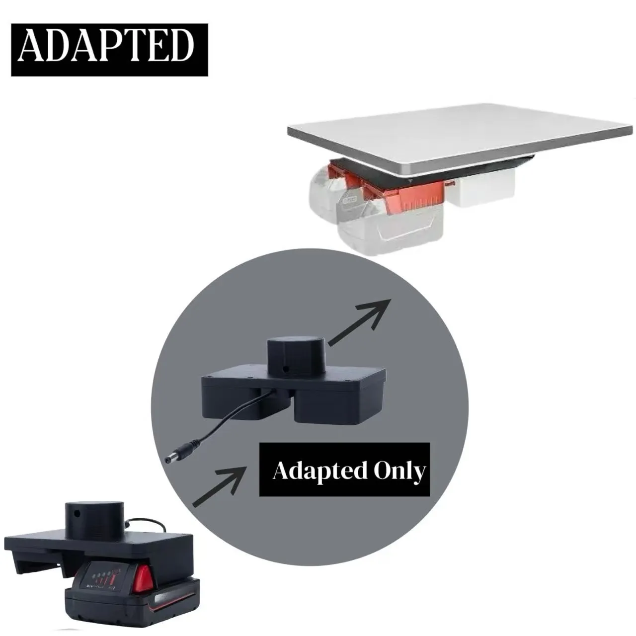 

for Starlink Mini Adapter To for dual 18v Milwaukee Power Tool Batteries.（Converter Only）