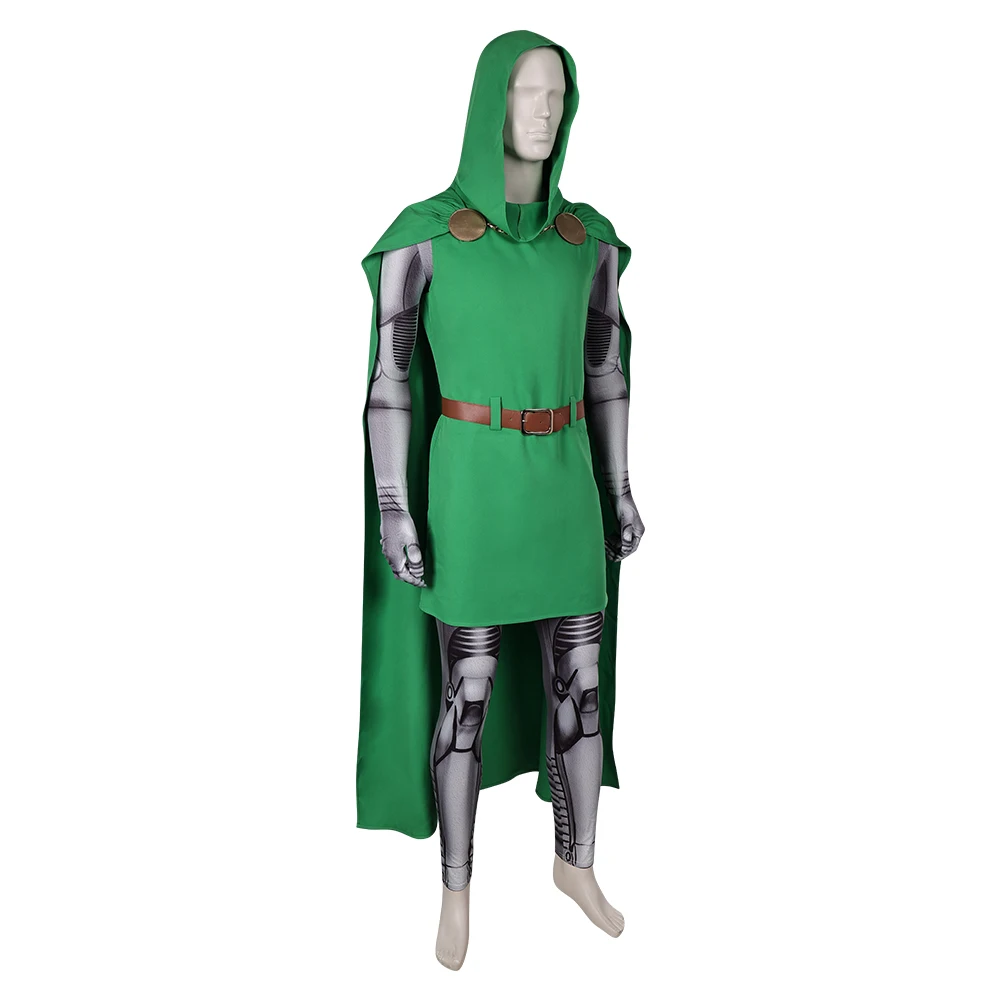 Doctor Cos Doom Cosplay Costume pour homme, Everak vert imbibé, Movie Cove, quatre tenues, déguisement d'Halloween, carnaval imbibé, 2024