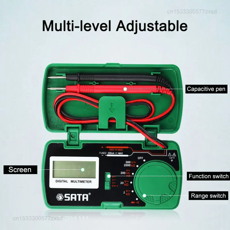 Xiaomi Sata Pocket Multimeter Digital Full Range Overload Protection AC&DC Voltage Measurement Measurable Continuity Mini Tools