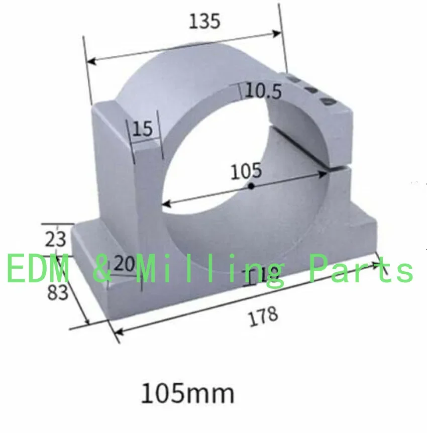 

Engraving Machine Spindle Clamp Fixed Round Seat Spindle Motor Holder Motor CNC For Engraving Mill Tool