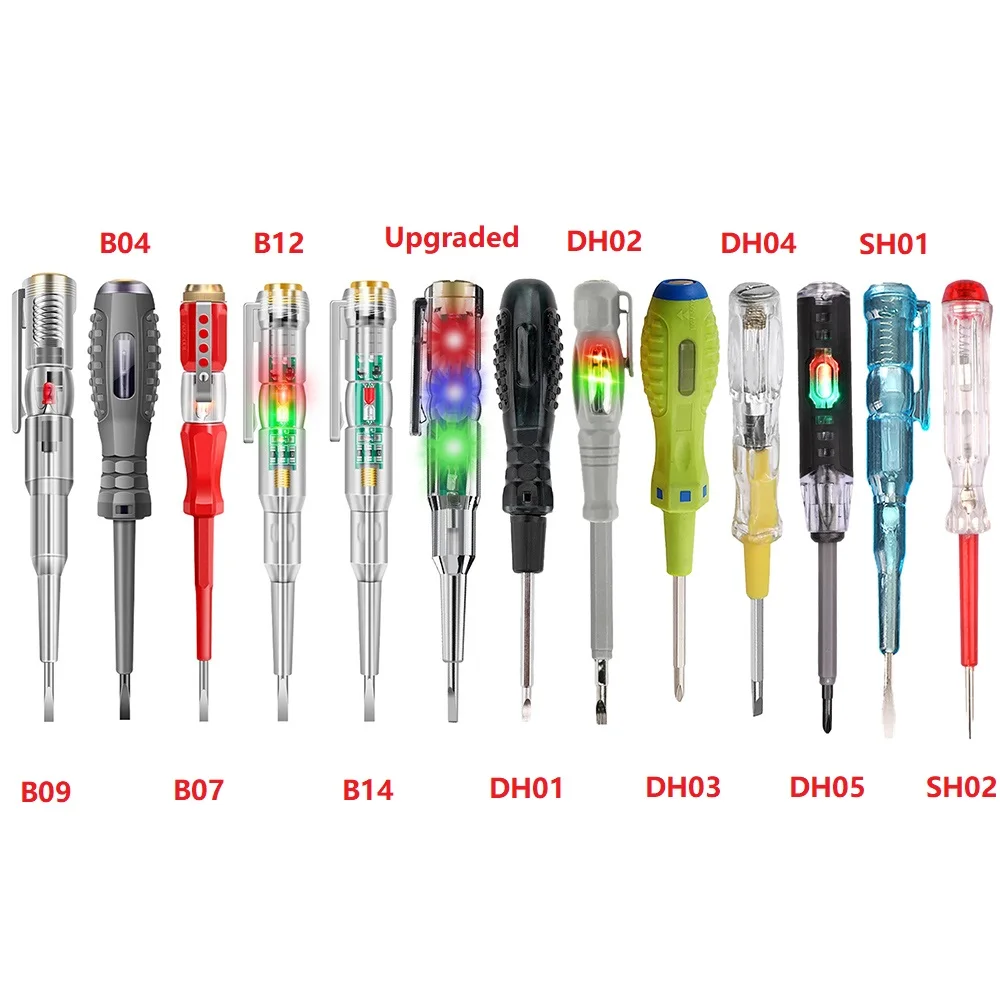 Caneta Testador de Tensão Inteligente, Indução Sem Contato, Detector de Energia Digital, Lápis, Chave De Fenda Elétrica, Indicador De Circuito De