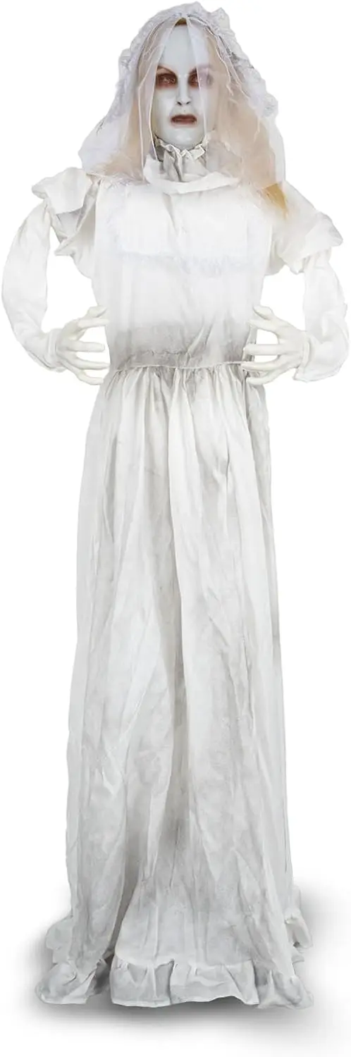 55FT Outdoor Halloween Ghost Bride Face Changing Effect