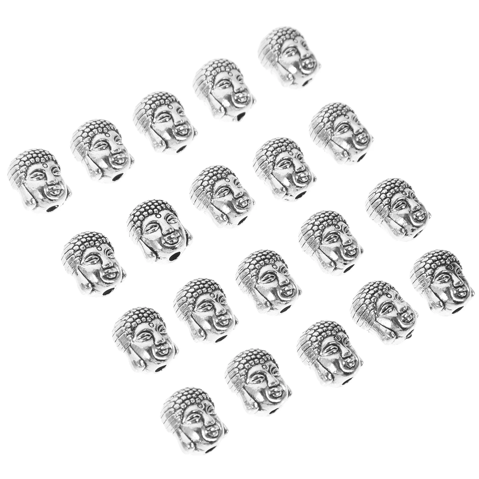 20 Pcs Religious Accessories DIY Bracelet The Bird Alloy Beads Buddha Accessory