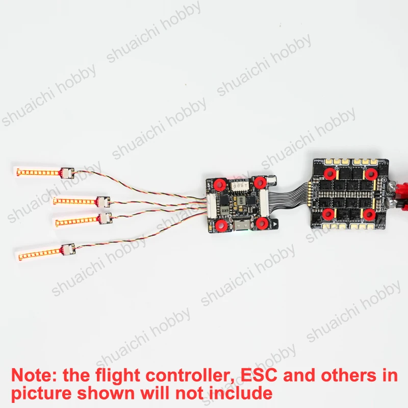 1Set 5V Ultra-licht Licht Streifen Unterstützung Direkt Plug-in/Löten Verbindung für Flug Controls FPV Drone Racing DIY Zubehör