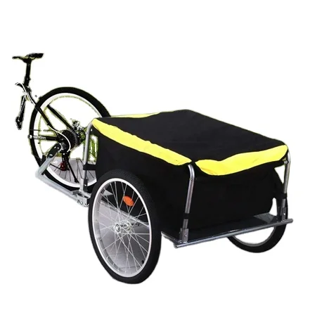 

Bike Cargo Trailer Black And Yellow 40kg