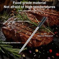 Wireless BT Meat Thermometer Ultra-Thin Probe Digital Food Thermometer with App Cooking Thermometer for BBQ Oven Grill