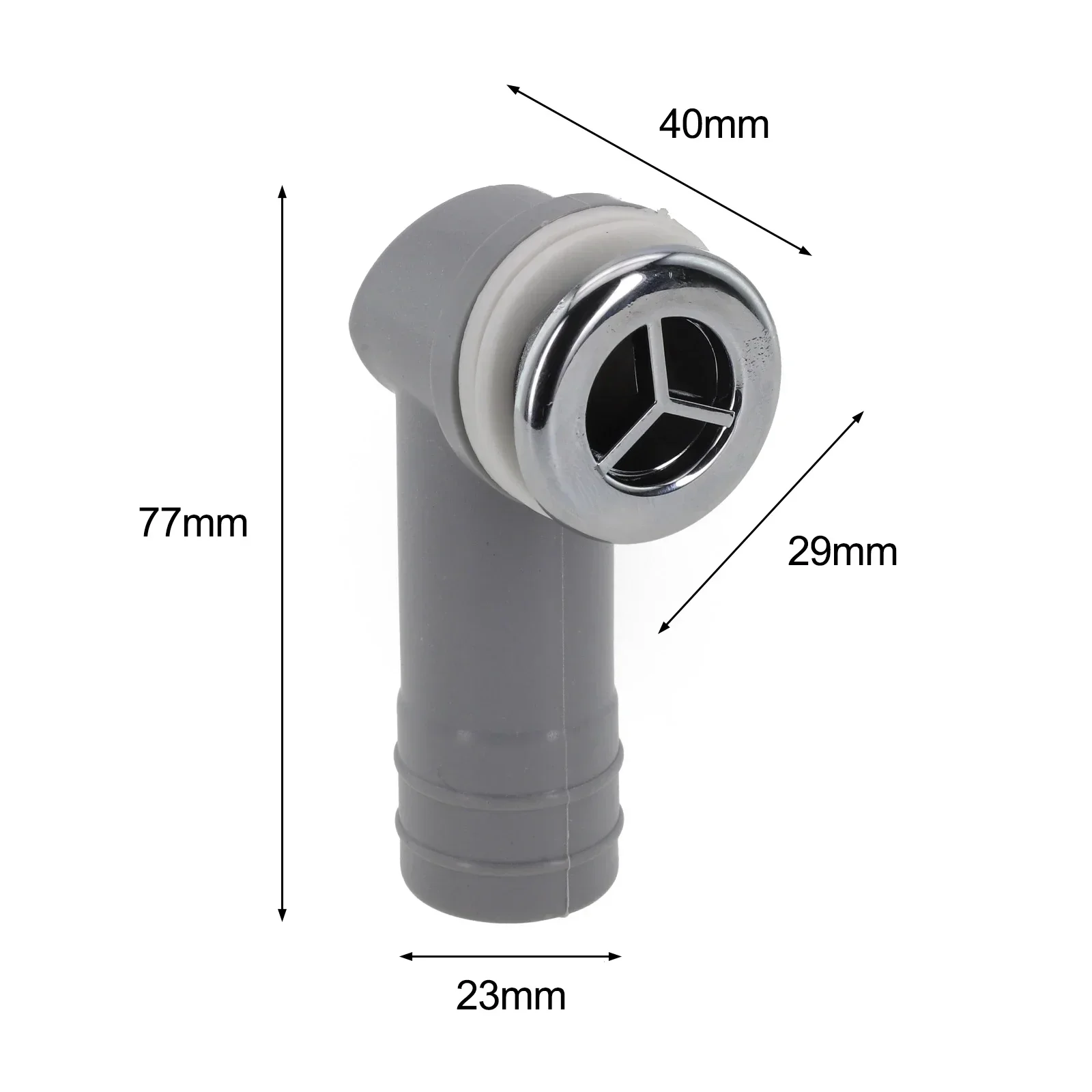High Quality Overflow Head Overflow Hole Basin Overflow Hole Drainage Waste Fitting Drainage Water Hose Joint PP
