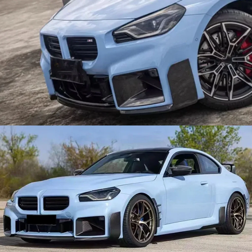 

Front Bumper Lip Spoiler Splitter Diffuser Body Kit Tuning ABS Canard Lip Protector Cover For BMW M2 G87 2 Doors 2023 2024