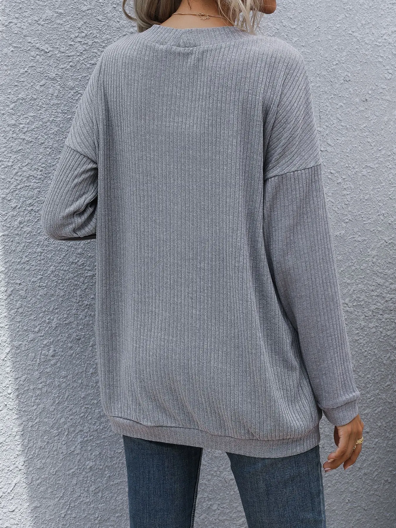 Cardigan per capelli lunghi tinta unita a maniche lunghe alla moda e casual 2025 autunno e inverno nuovi abiti da donna