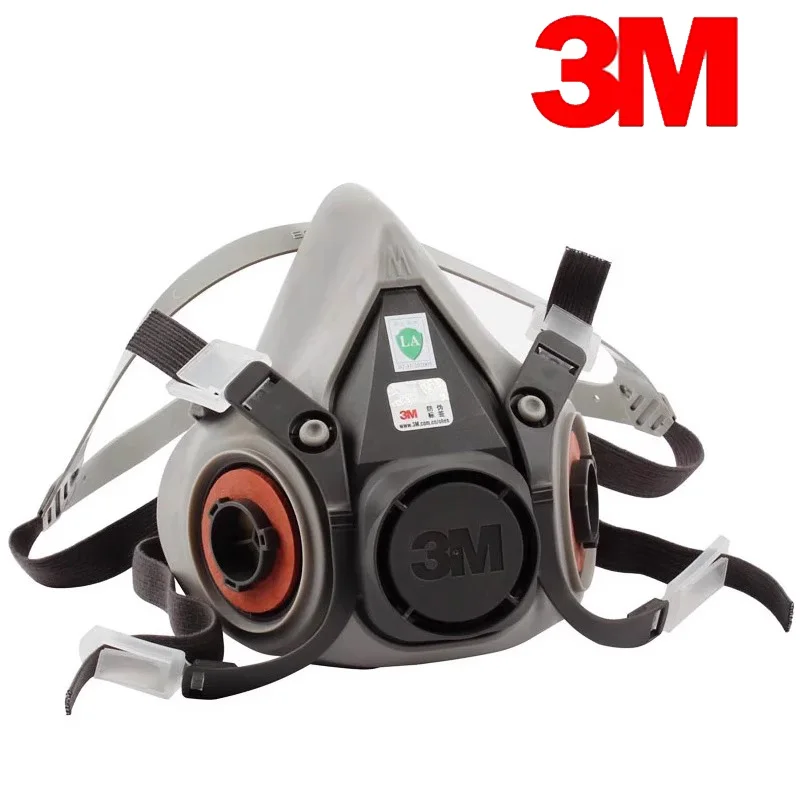 3M6200 Self-priming Filtering Gas Mask Half Mask For Paint Spraying Chemical Industry Gas Dust Hoods.