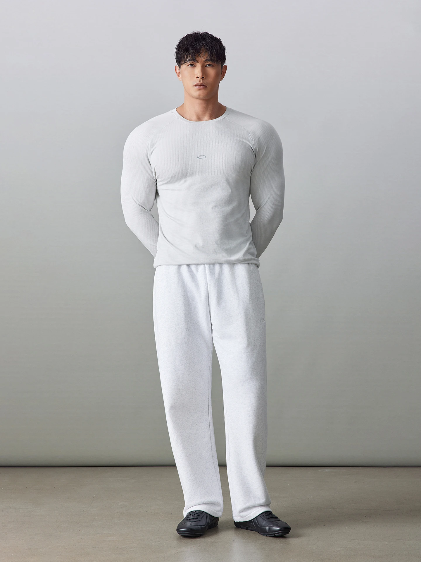 

Fearless Oriental Cationic One-Piece Fitness Tight Shirt Long Sleeve T-Shirt Autumn Sports Elastic Inlay Design Men's T-Shirt