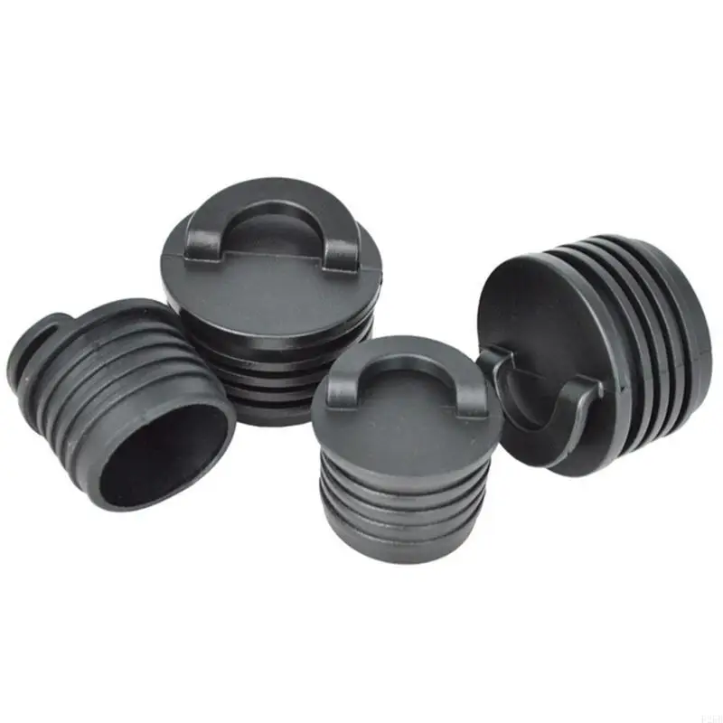 

4Pcs Rubber Scuppers Stopper Plug Kayak Drain Plug Water Stopper Boat Scupper Plugs Drain Holes Stopper Bung with Handle