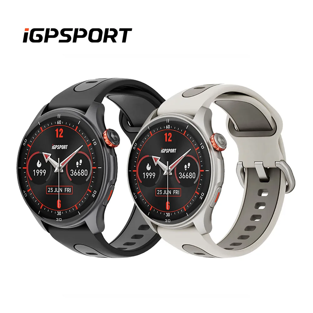 

iGPSPORT LW10 1.43in AMOLED Screen Heart Rate Monitoring Bluetooth Call GPS Sports Fitness Blood Oxygen for Running Cycling