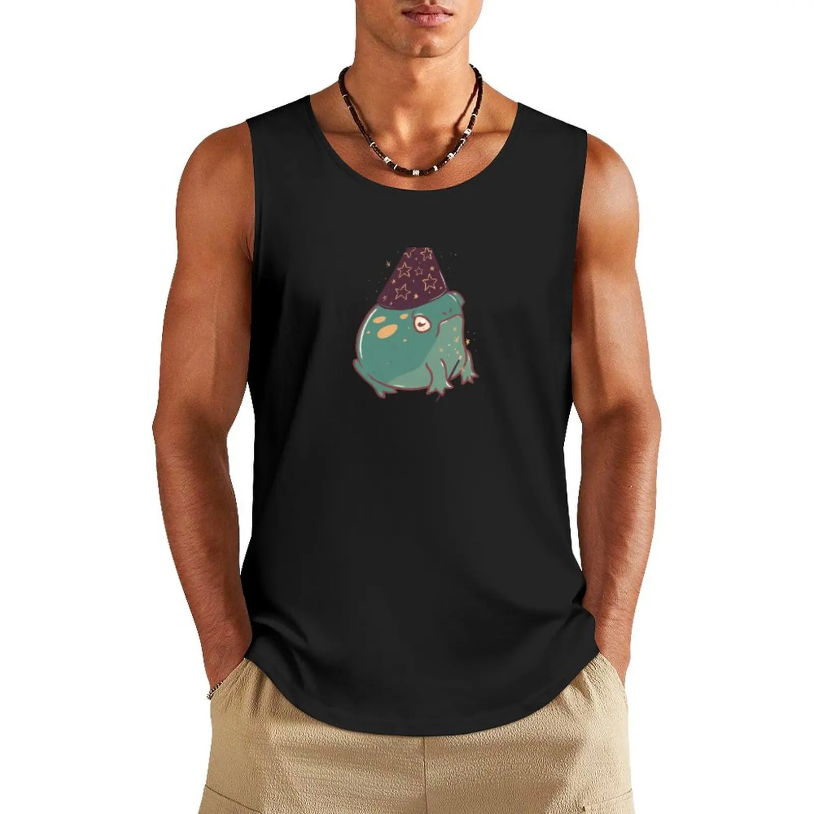 Wizard toad Tank Top Sports shirt man Body man Fitness men clothing T-shirt male