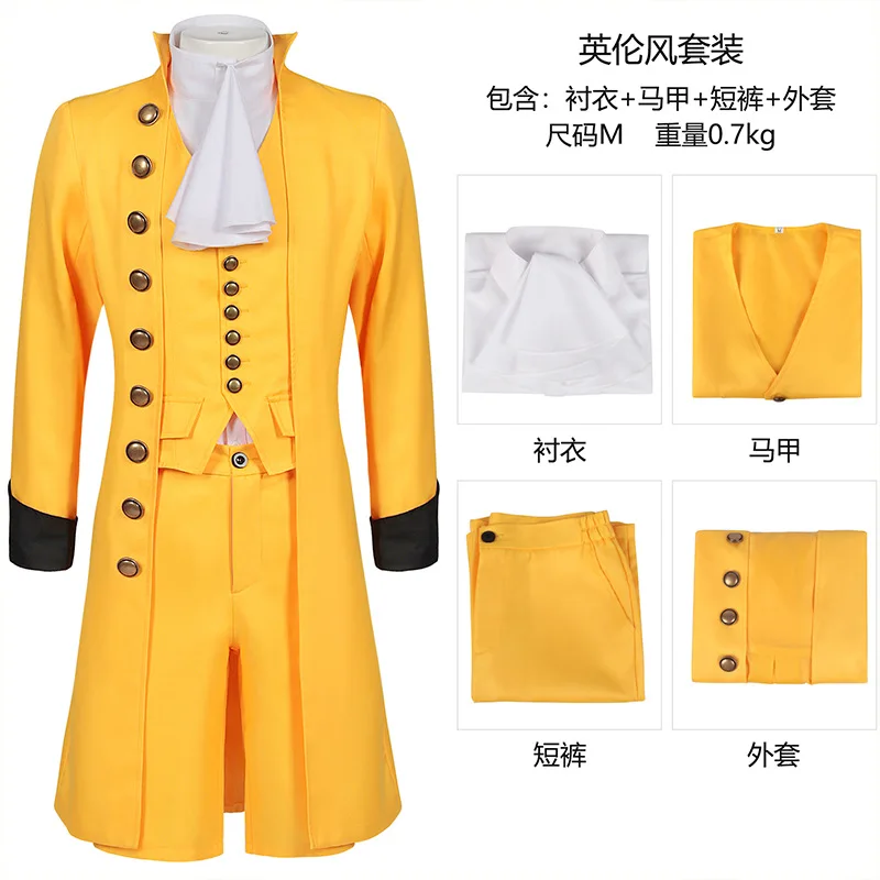 Court Prince Cosplay Medieval Costume Vintage Retro Men's Suits Masquerade Deluxe Victorian King Prince Clothes