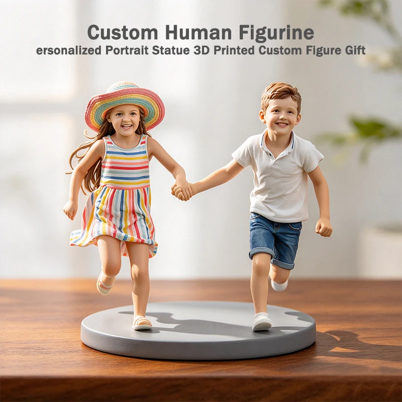 Personalized Custom 3D Portrait Statue 3D Printed Human Miniature Figurine Custom Photo Figure Birthday Memorial Keepsake Gift