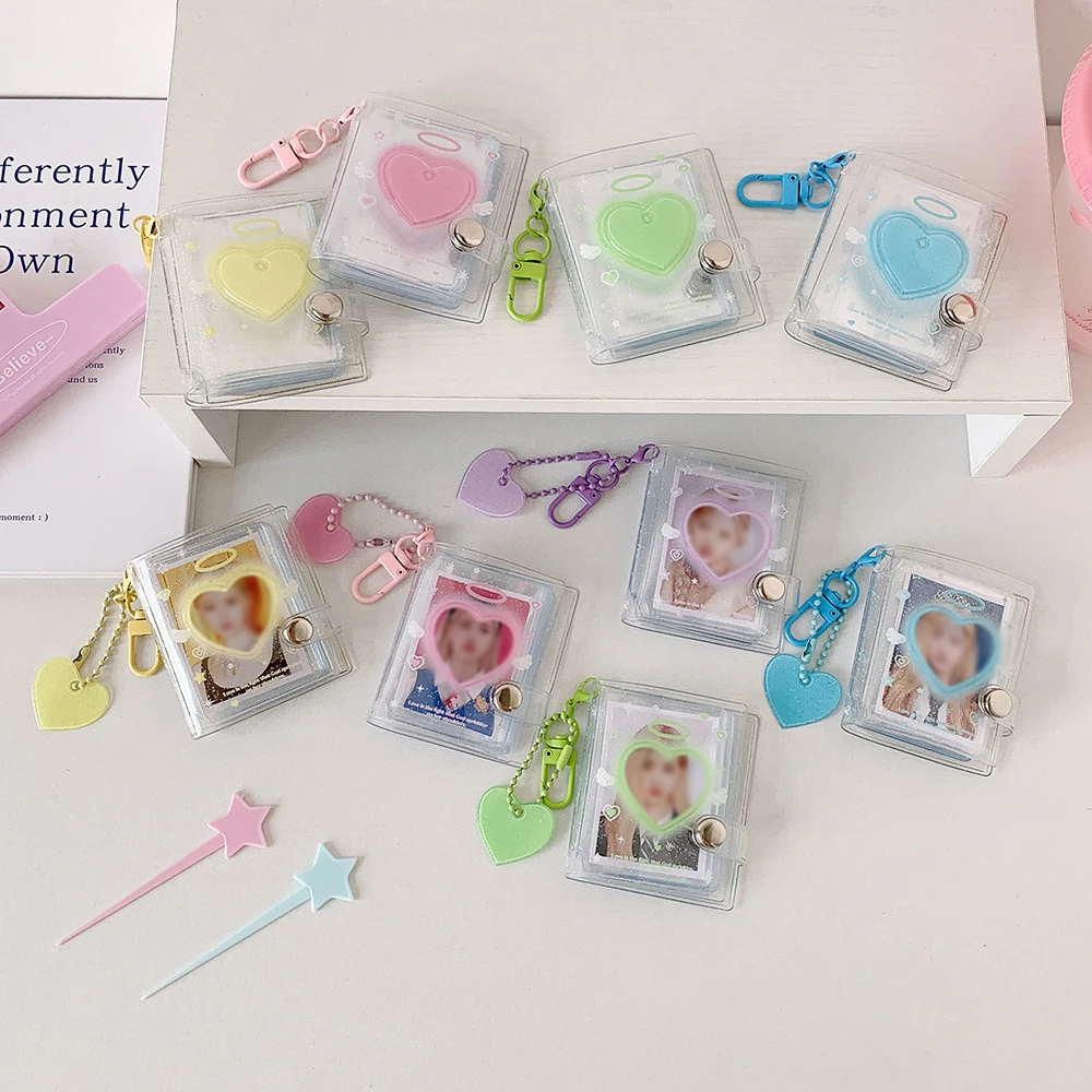 Transparent and Shiny 2-Inch Card Book, Boutique Store, Keychain Pendant, Photo Album, Student Headshot, ID Photo Storage