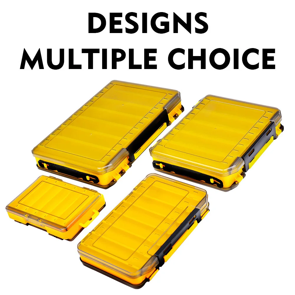 Versatile 10-Cell Double-Sided Fishing Tackle Box - Durable, Easy Access Bait & Tool Organizer for All Your Fishing Adventures