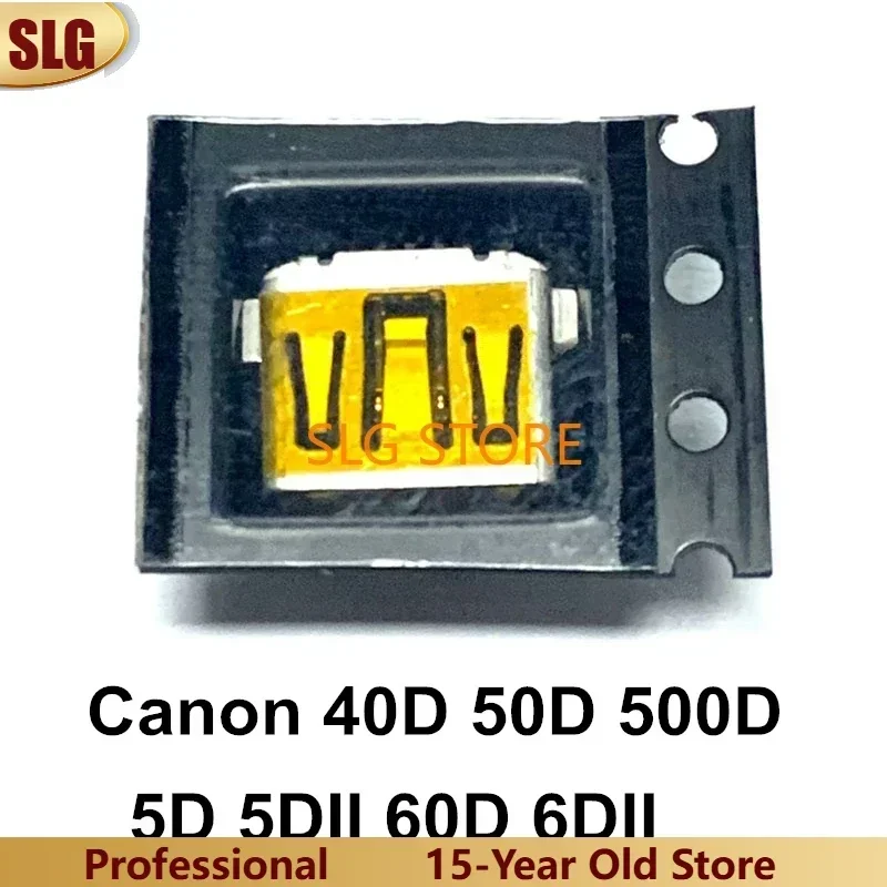 Nuevo Conector Hembra MINI USB JACK para Canon 40D 50D 500D 5D 6D 7D 5DII 5DIII 60D 70D 6DII G7 G9 A495 A610 A510 A580 A590