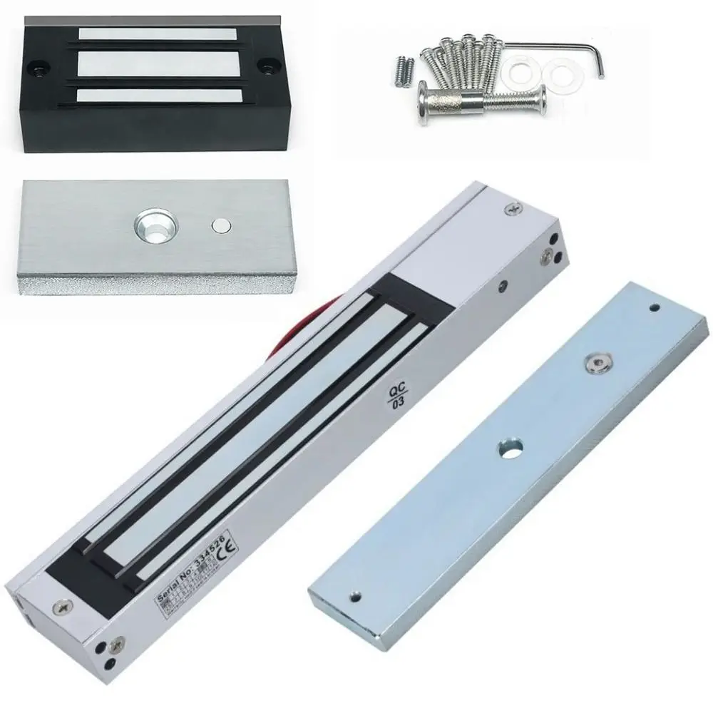 Picture 4: 60/280KG Holding Force Electric Magnetic Door Lock Magnetic 12V DC Electromagnet Lock Access Control System Exposed