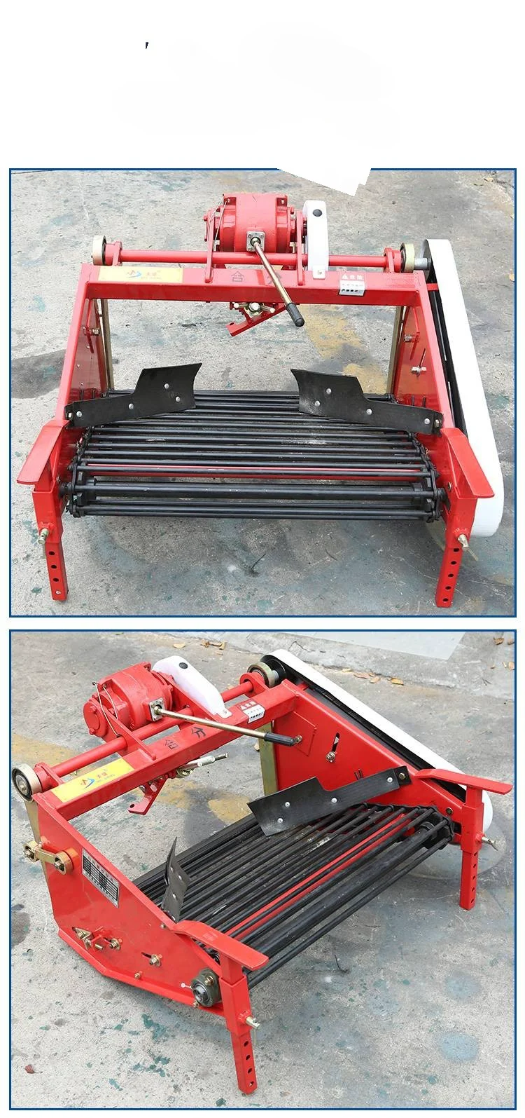 Sweet Potato Picker Agricultural Multifunctional One Row Potato Digger Plough Harvester Walking Tractor