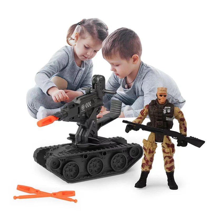 Special Forces Soldiers Police WWII War Game Action Figures Soldier Modle Realistic Military Tank Plane Weapon Toy Kid Gifts