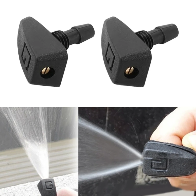 1 Pair Glass Window Windshield Washer Wiper Water  Nozzle Jet With Heating Accessories Suitable for Subaru