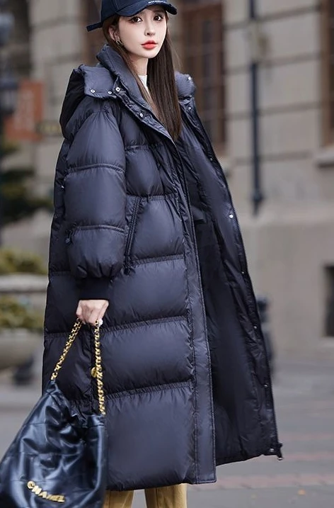 Winter New Women's Down Jacket Commuter Cold proof Hooded Jacket