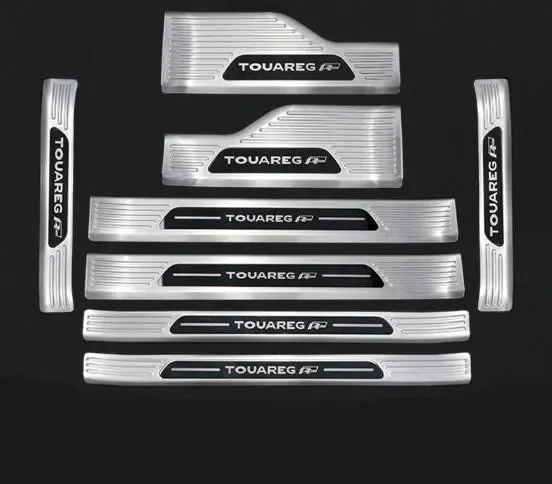 For Volkswagen Touareg 2019-2022 stainless steel car threshold guard trunk threshold guard plate anti-scratch car accessories