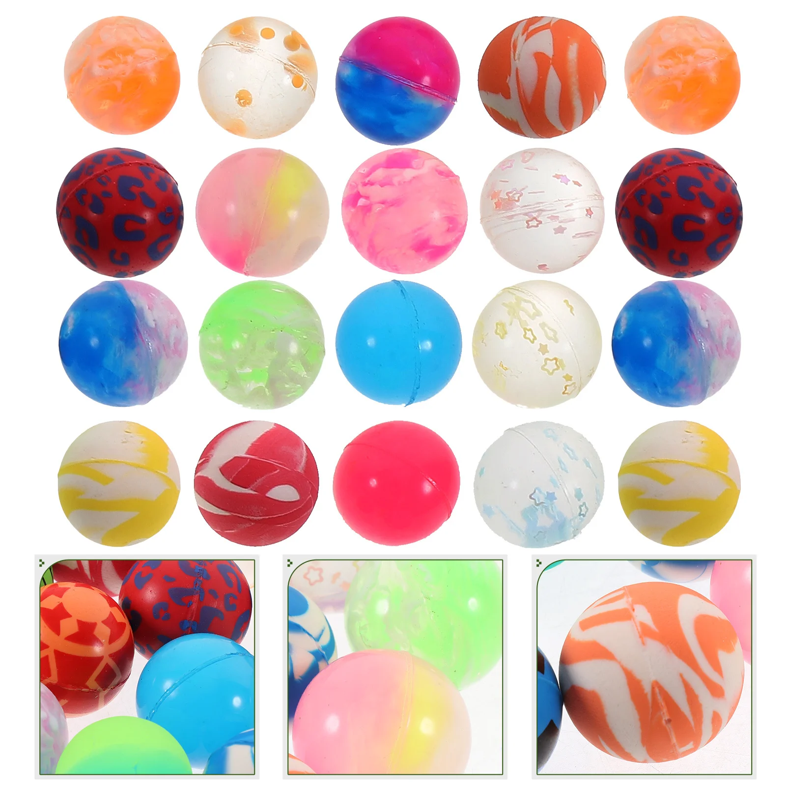 50 pçs crianças bolas saltitantes coloridas mini bolas de salto favores festa descompressão alívio do estresse crianças jogando bola saltitante brinquedos