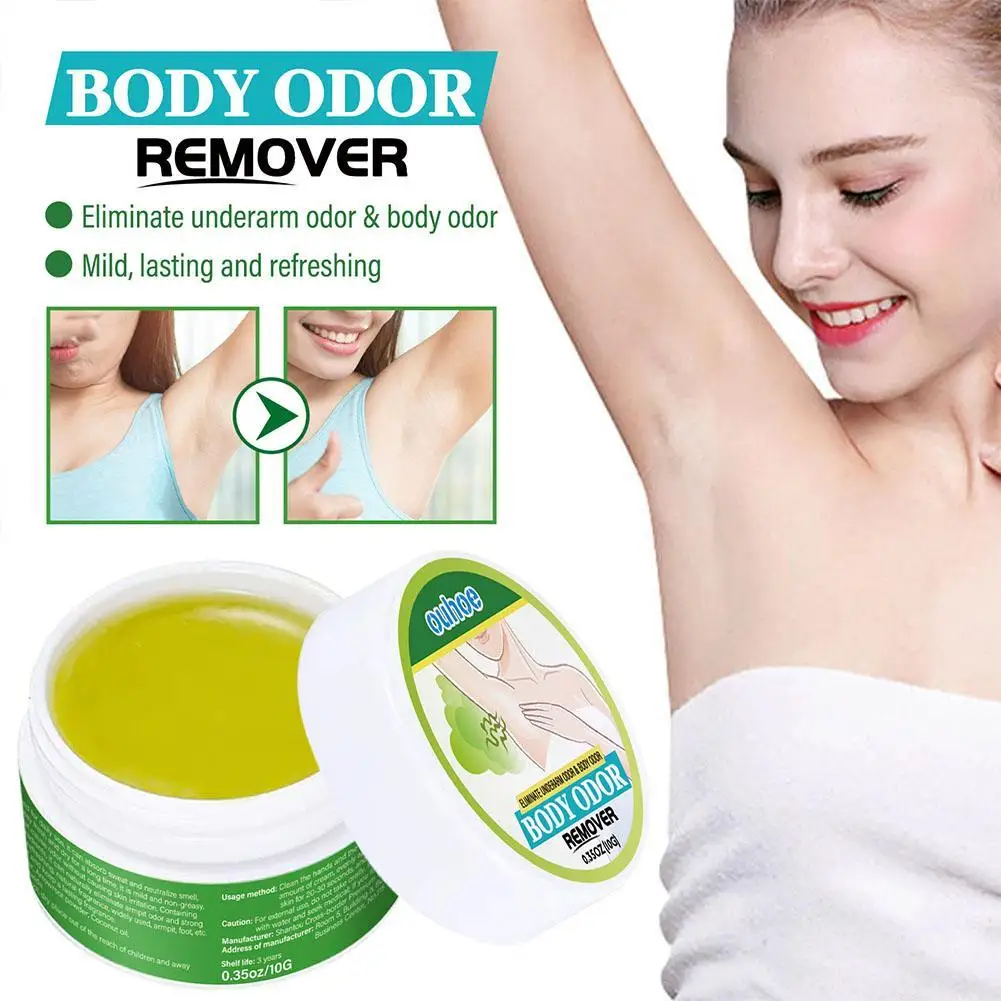 Crema desodorante para axilas, extracto refrescante Natural, fragancia duradera para el sudor de verano, tratamiento para el cuidado de la piel del cuerpo, 10g, 1/3/5 Uds.