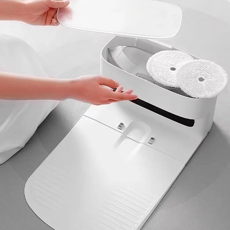 เครื่องดูดฝุ่นหุ่นยนต์อัจฉริยะพร้อมถังน้ำขนาด 550 มล. สำหรับดูดฝุ่นแบบเปียกและแห้ง เหมาะสำหรับใช้ในโรงแรม กวาดและถูพื้น ทำความสะอาดบ้าน