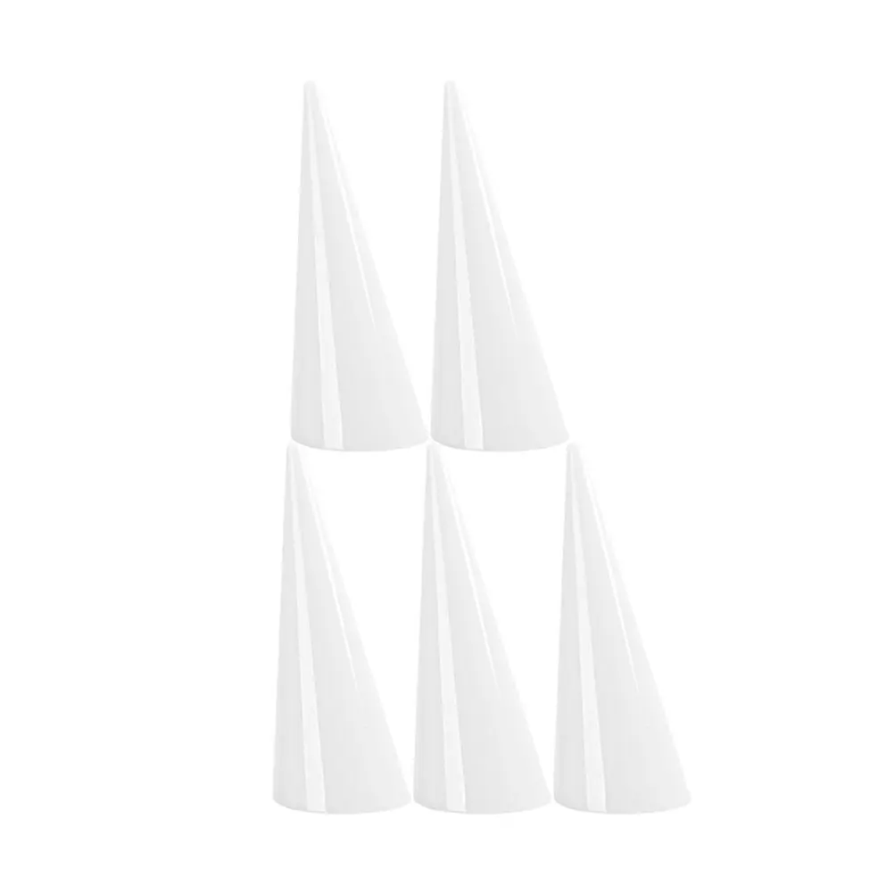 

5 Pcs Display ABS Material Ring Holder Rack Creative Shape Jewelry ganizer Storage Rack White Perfect Home Decor