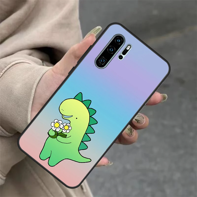 Cute Dinosaur Tea-Rex For Huawei Nova 11i 8i 7i 3i Nova 9 10 SE 5T Y60 Y70 Y90 Y91 Y61 P20 P30 P40 Lite Pro Case